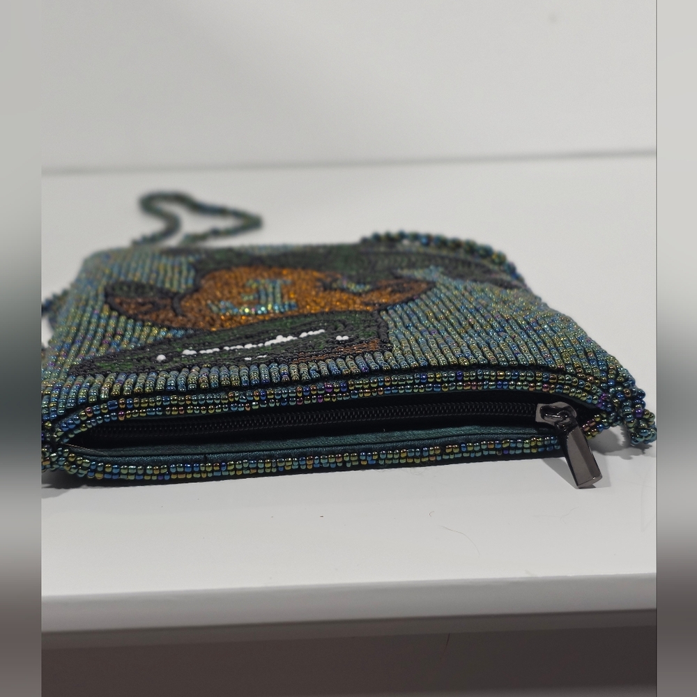 Vintage Florida Gators Beaded Mini Crossbody Bag UF Gator Novelty Purse Y2K Rare - Picture 5 of 8
